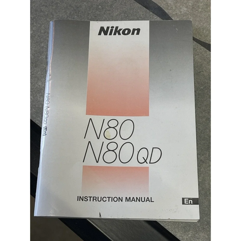 Nikon N80/N80QD Instruction manual book (en)